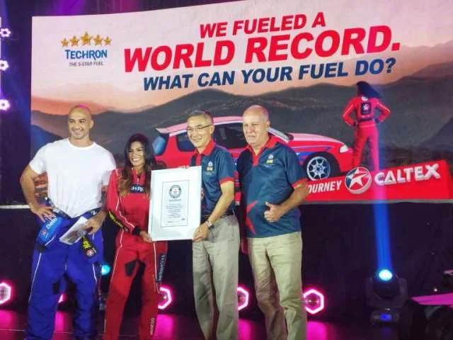 Caltex with Techron, Certified World Record Holder