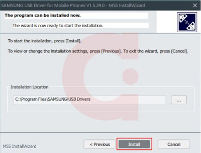 Proses Instalasi Samsung USB Driver