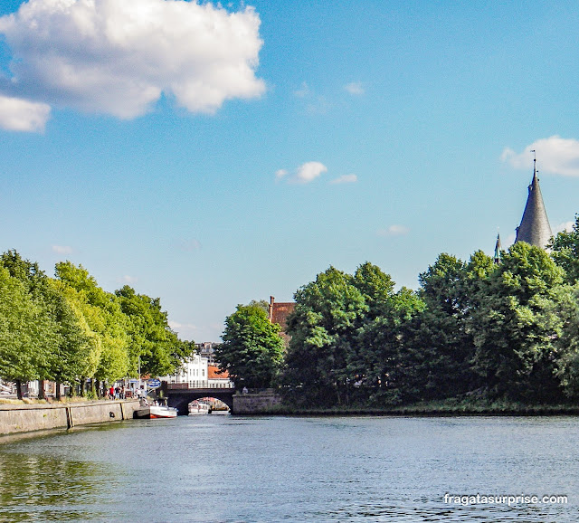 Rio Trave em Lübeck na Alemanha