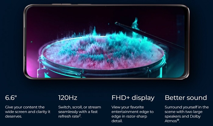 6.6-inch Display With Dolby Atmos Speakers