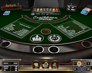 play Caribbean poker game