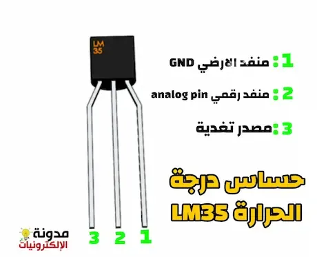 شرح حساس الحرارة Lm35