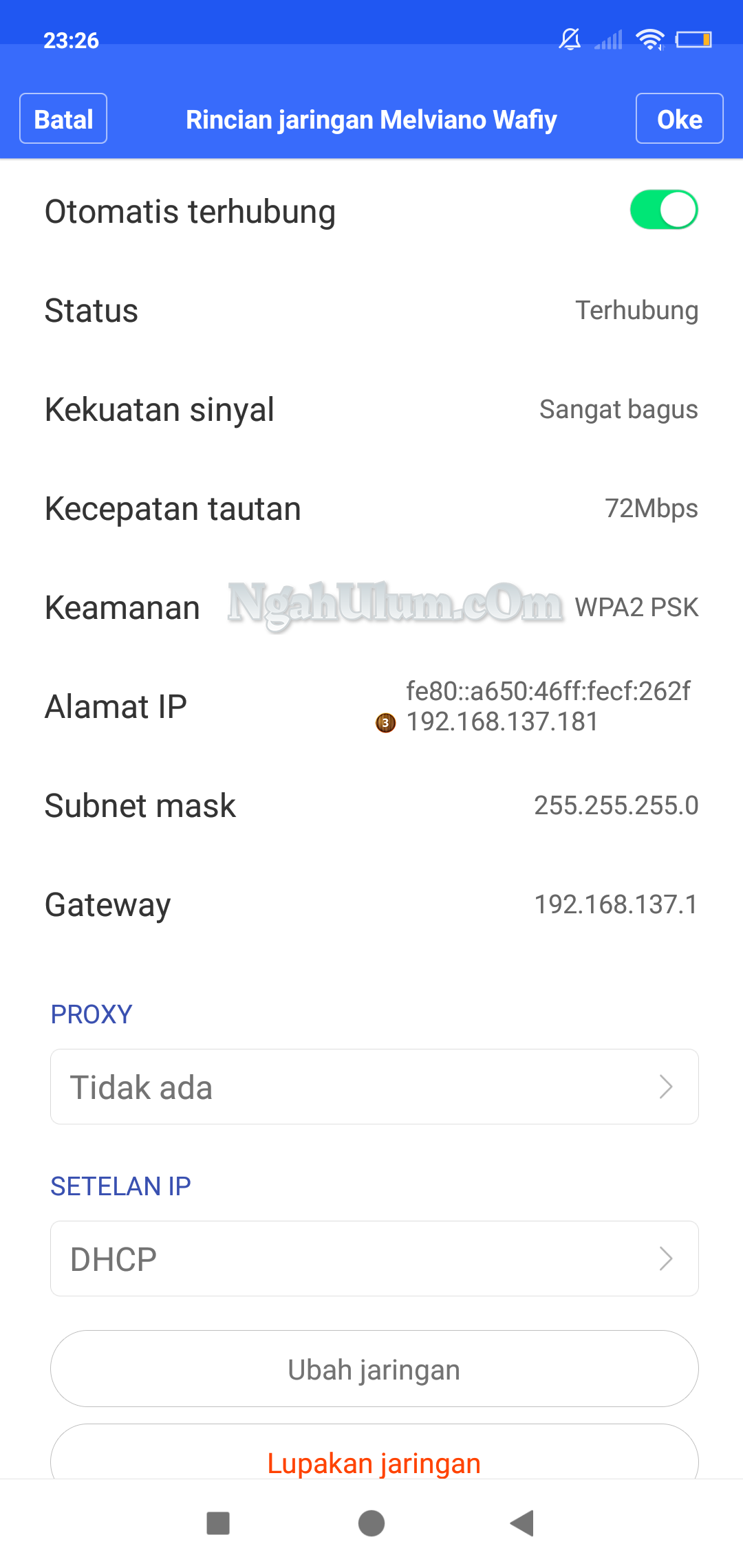 Cara Mengetahui IP Address di Android