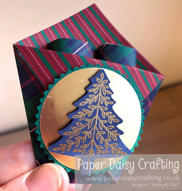 Perfectly Plaid Pine Tree Punch Stampin' Up!