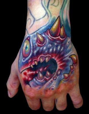 hand tattoo designs. New Tattoo Design on Hand