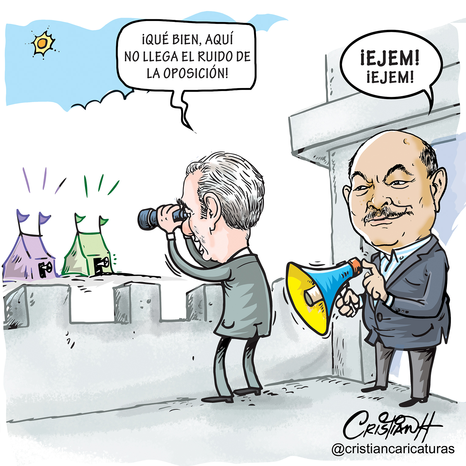Las Caricaturas de Cristian Hernández: Oposición ...interna