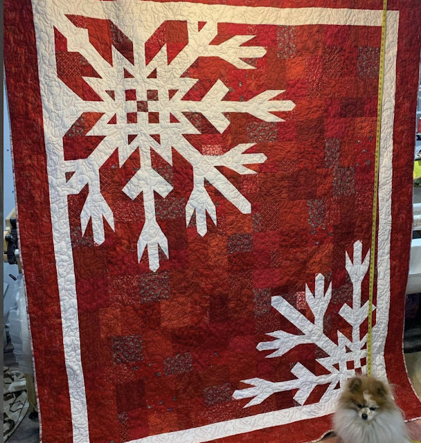 snow flurry patchwork quilt