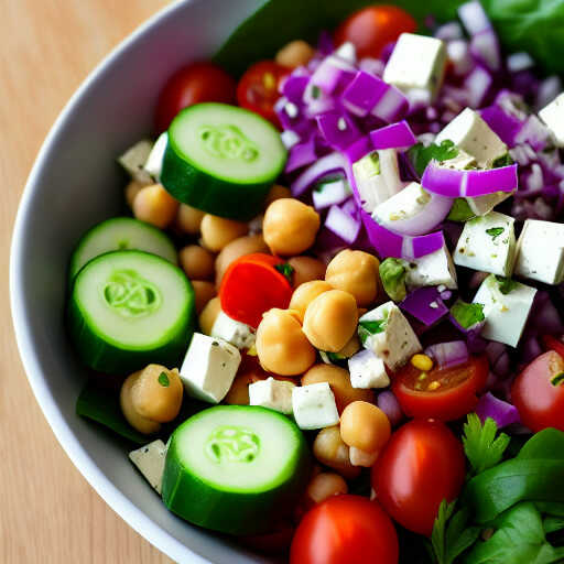 Cenas baratas - ensalada de garbanzos