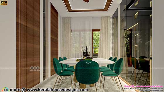 Dining room Kerala interior design