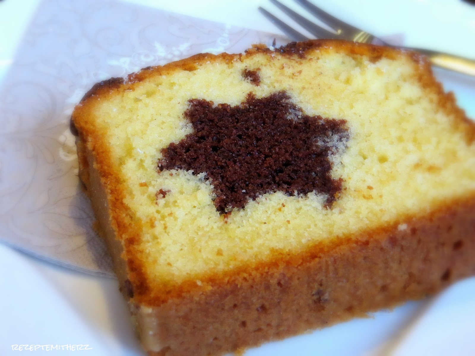 Rezepte mit Herz Sterntaler Kuchen ♡ der versunkene Stern