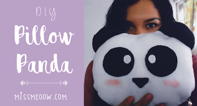 DIY: Almohada de Panda. 