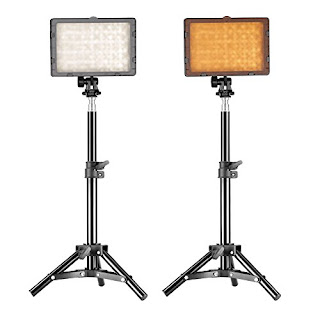  Neewer Photography 160 LED Studio Lighting Kit, including (2)CN-160 Dimmable Ultra High Power Panel Digital Camera DSLR Camcorder LED Video Light (2)32" / 80cm Tall Studio Light Stand