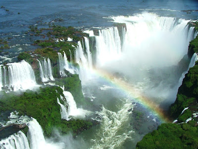 Cataratas do Iguaçu vistas desde o passeio de helicóptero