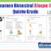 Examen Bimestral Bloque III Quinto Grado