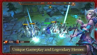 Screenshots of the Demonrock War of Ages for Android tablet, phone.