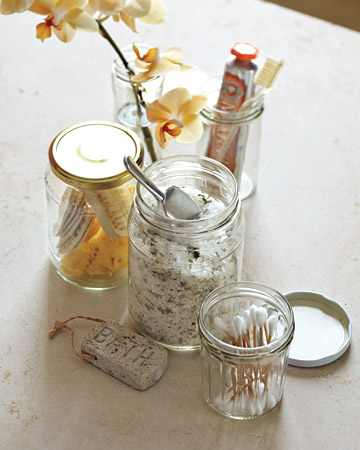 Craft Ideas Glass Jars on Interiors  Ideas For Reusing And Recycling Glass Bottles And Jars