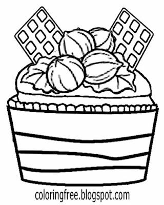 Coffee and hot chocolate cupcake coloring pages for teens hazelnut pieces peanut chocolate chunks