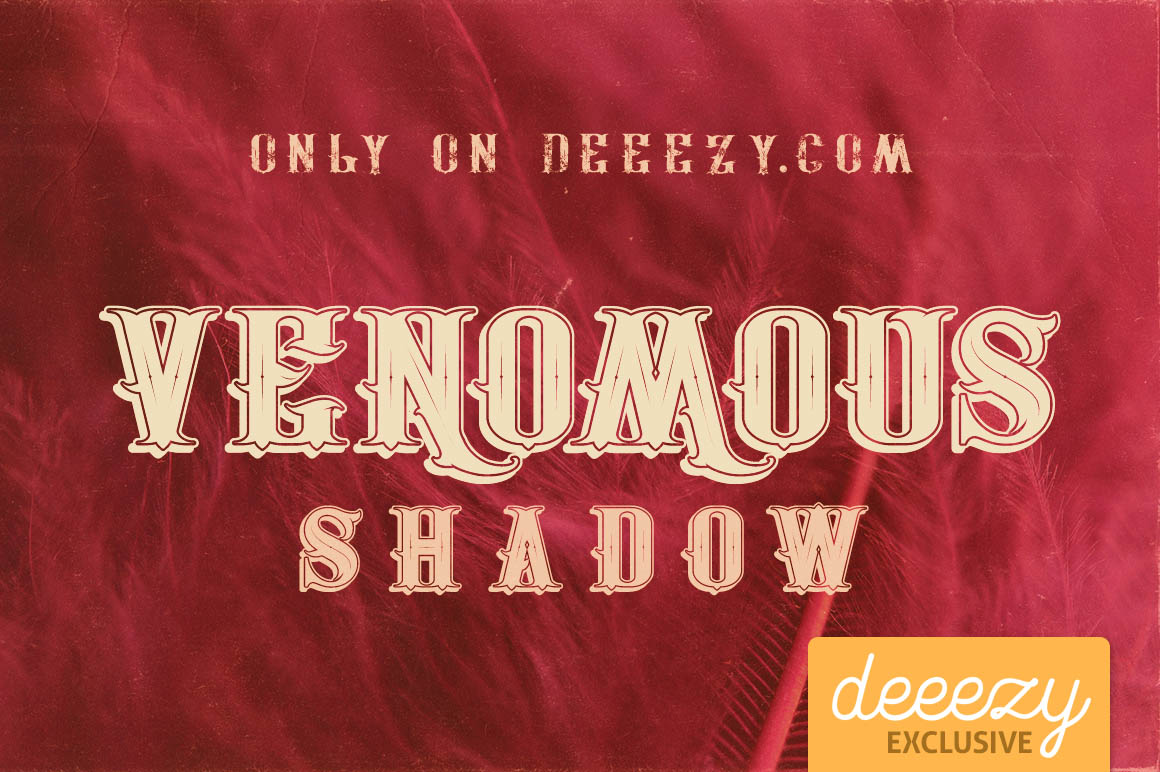 Font Edisi September - Venomous Shadow Font