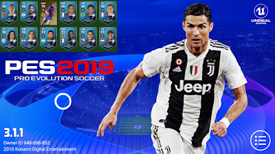 the  admin will share the PES  PES 2019 Mobile v3.1.1 UCL Graphics Patch