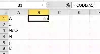 CODE Function in excel in hindi