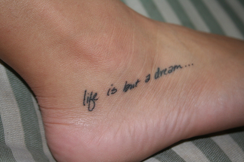 girlfriend 2010 tattoos of quotes on tattoos of quotes on feet