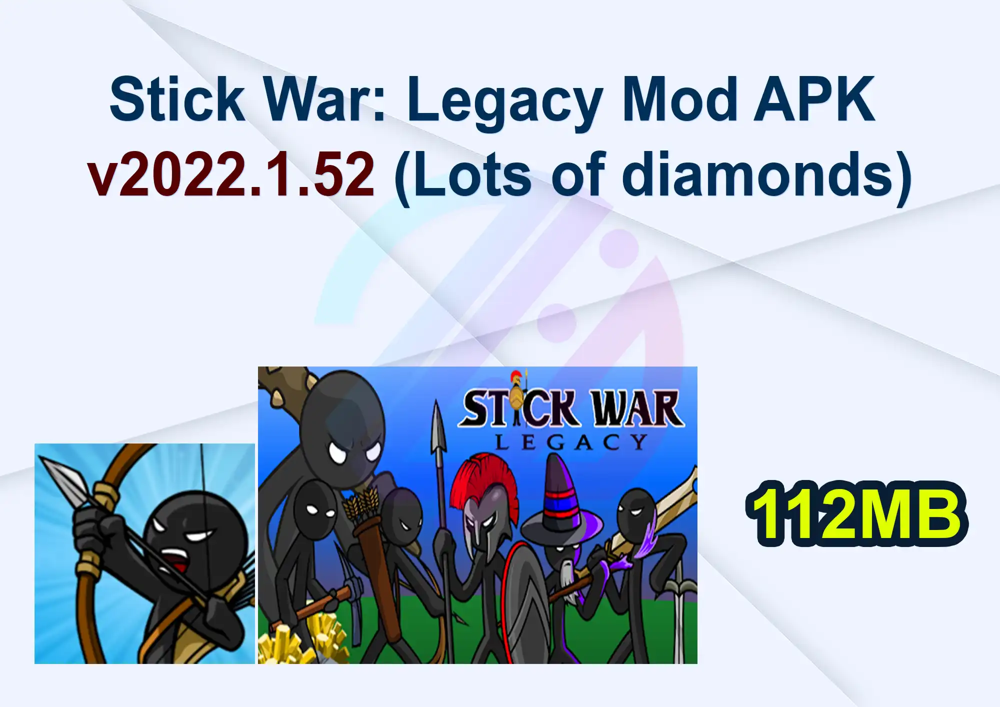 Stick War: Legacy Mod APK v2022.1.52 (Lots of diamonds)