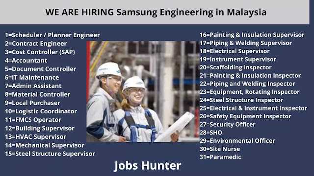 WE ARE HIRING Samsung Engineering in Malaysia