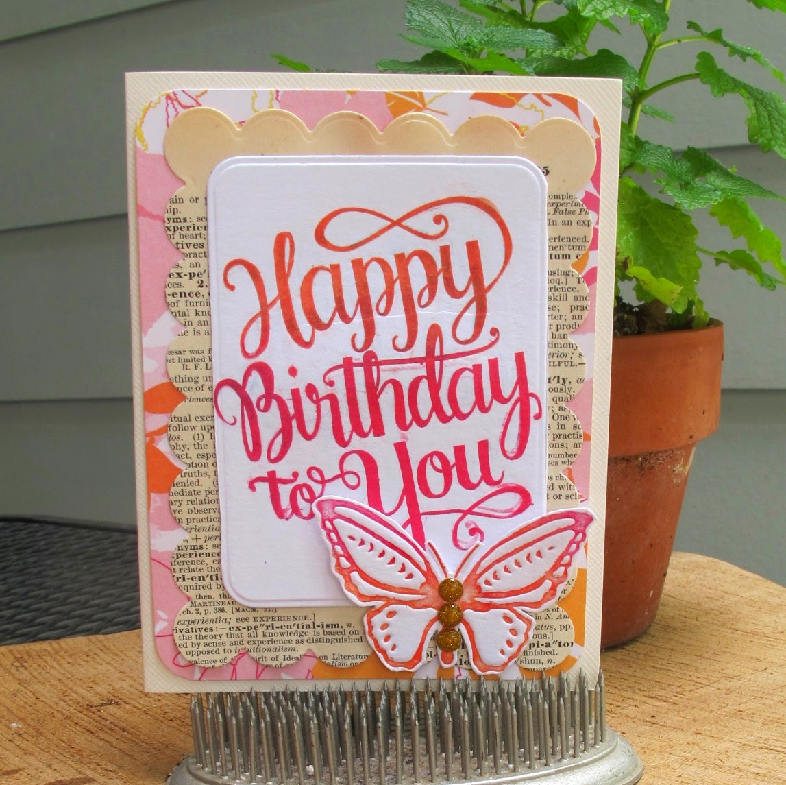 DIY LETTERPRESS WITH CLEAR STAMPS