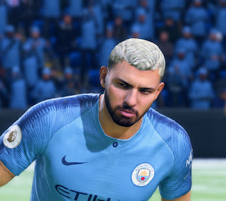 FIFA 19 Faces Sergio Agüero by CrazyRabbit