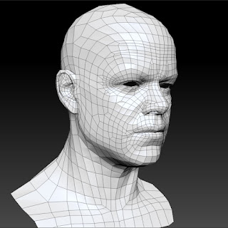 3d model Matt Damon head