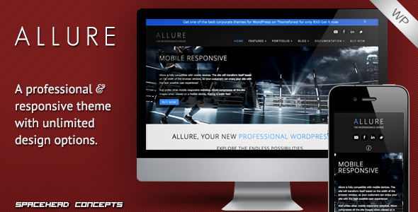 Allure - Professional Responsive WordPress Theme - ThemeForest Item for Sale