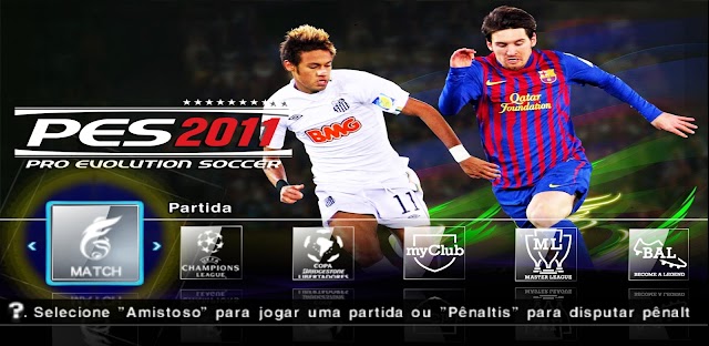 PES 2011 Brasileirão e Europeu Narração português Para PPSSPP.