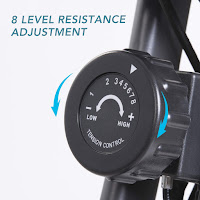 MaxKare 3-in-1 Exercise Bike's easy-to-use tension-dial turn-knob with 8 magnetic resistance levels, image