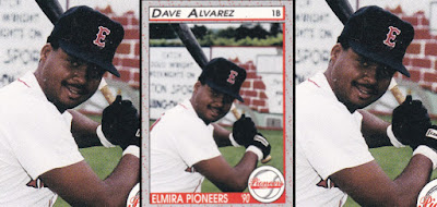 Dave Alvarez 1990 Elmira Pioneers card
