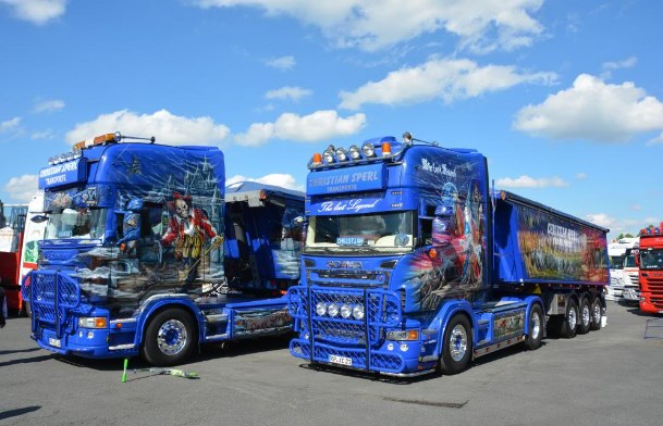 modifikasi truk dump SCANIA BLUE