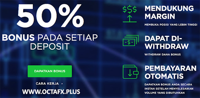 Bonus Deposit 50% OCTAFX