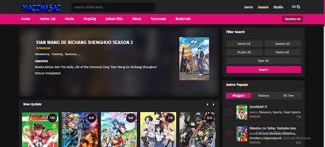 KumaStream Premium Anime Blogger Template Free Download - GraphicsMarket.net