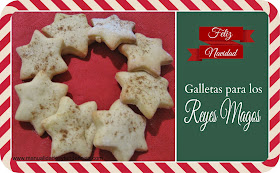 receta de galletas de canela con forma de estrella para Reyes Magos