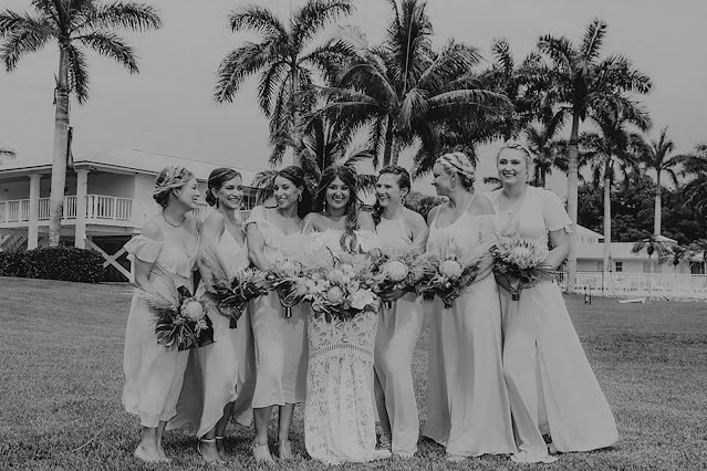 bridesmaids at tarpon lodge pine island