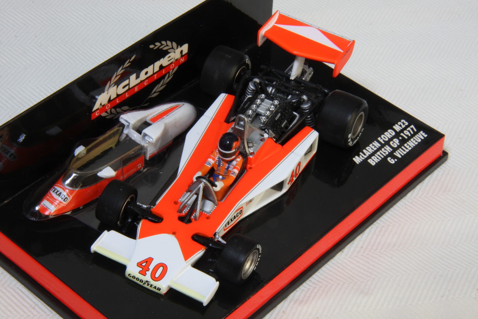 F1ミニカー拾い集め日記 1976 80年限定 マクラーレンm23 ジル ビルヌーブ 1977 ミニチャンプス
