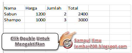 Cara Mudah Membuat File Excel Di Word  Sampul Ilmu