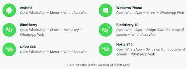 WhatsApp web devices menu settings
