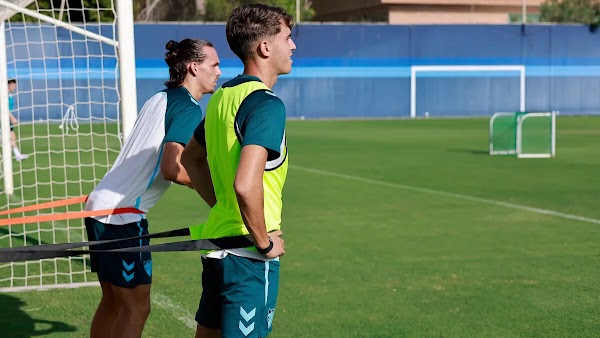 Málaga, circuito físico y balón este martes