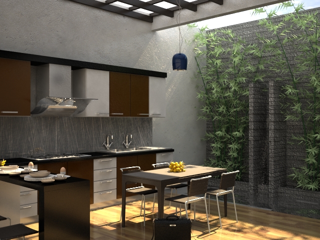 Gambar Desain  Dapur  dan Ruang Makan Terbuka Outdoor  Gambar Design Rumah  Modern Terbaru