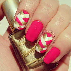 barry-m-pink-white-gold-fishtail-braid-nail-art (2)