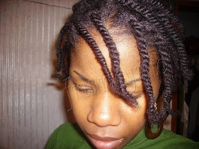 ttwo strand twist hairstyles. Photo courtesy of Keetaray 3 strand twists