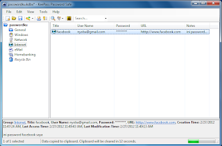 KeePass Password Safe, Security Tools Our Password