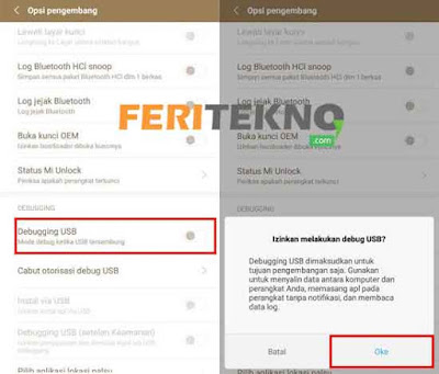  opsi yang ada di hp android yang dimana opsi ini berfungsi untuk menentukan pilihan antara m Mengatasi Tidak Muncul USB Debugging di HP Xiaomi