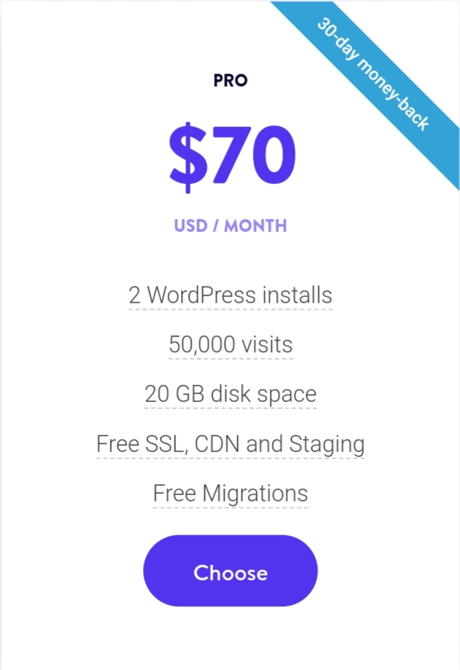 Kinsta Hosting Plan pro