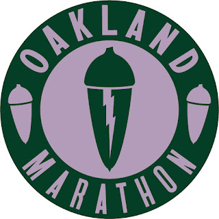 Coastal Live Oak Acorn art - Oakland Marathon 2024